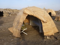 アッベ湖のテント